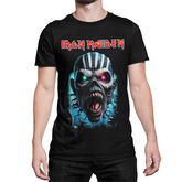 Playera Iron Maiden: Eddie - Futuro - Camiseta para Verdaderos Metaleros