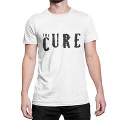 Playera The Cure: Un Clásico del Rock Gótico - Blanco y Negro