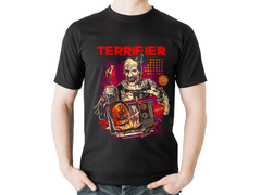 Playera de Terrifier para Halloween - Peliculas de Horror - Ideal para Halloween - Color Negro