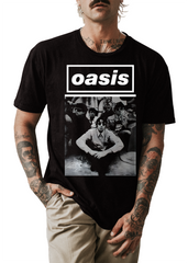 Playera Oasis - Diseño Exclusivo Britpop - Color Negro