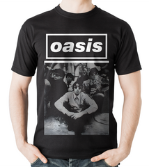 Playera Oasis - Diseño Exclusivo Britpop - Color Negro