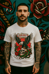 Playera Skull and Eagle – Tatuaje Neo Tradicional