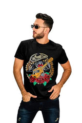 Playera Día de Muertos - Ritmo que Nunca Muere - Mariachi con Guitarra