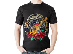 Playera Día de Muertos - Ritmo que Nunca Muere - Mariachi con Guitarra