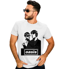 Playera Oasis: Liam y Noel En Blanco y Negro - Diseño Exclusivo de Alta Calidad - Britpop