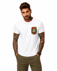 Playera Entre Pétalos y Colmillos – Arte Mortal en tu Espalda