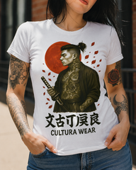 Playera Guerrero Samurái del Sol – Estilo Ilustrativo