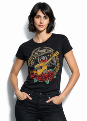 Playera Día de Muertos - Ritmo que Nunca Muere - Mariachi con Guitarra