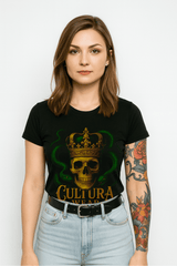 Playera El Rey Serpiente: Poder, Veneno y Rebelión – Estilo Tattoo Gótico