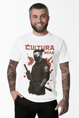 Playera Guerrero Skull Division – Estilo blackwork y neotradicional