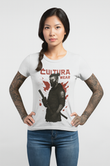 Playera Guerrero Skull Division – Estilo blackwork y neotradicional