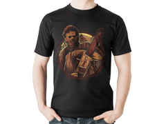 Playera para Halloween de Texas Chainsaw Massacre - Para Fans del Cine de Terror – Ideal para fiesta de Halloween - Color Negro