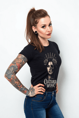 Playera Rostro Dual: Vida y Muerte – Estilo Tattoo Gótico