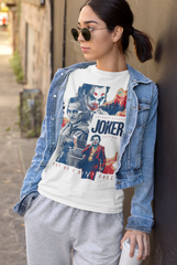 Playera Blanca Joker - Arte Cinematográfico del Villano Icónico