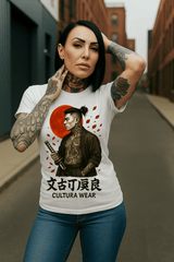 Playera Guerrero Samurái del Sol – Estilo Ilustrativo