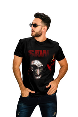 Camiseta de Saw para Halloween - Para Fans del Cine de Terror – Ideal para Halloween - Jigsaw