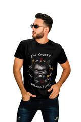 Playera Chucky el Muñeco Diabolico para Halloween - Para Fans del Cine de Terror