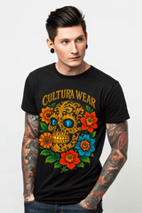 Playera Flor y Muerte - Arte Oscuro Mexicano – Estilo Neotradicional