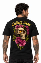 Playera Calavera Floral – Dark Art para Hombre | Cultura Wear
