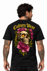 Playera Calavera Floral – Dark Art para Hombre | Cultura Wear
