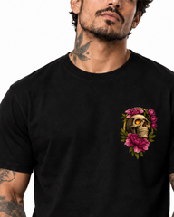 Playera Calavera Floral – Dark Art para Hombre | Cultura Wear