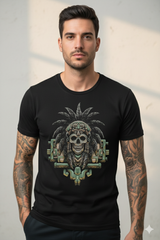 Playera calavera azteca mexicana
