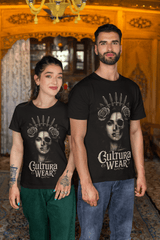 Playera Rostro Dual: Vida y Muerte – Estilo Tattoo Gótico