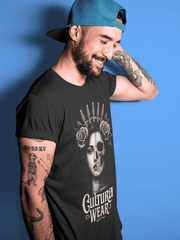 Playera Rostro Dual: Vida y Muerte – Estilo Tattoo Gótico