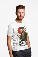 Playera Guerrero Samurái del Sol – Estilo Ilustrativo