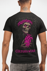 Playera Corazón Maldito – Estilo de Tatuaje Blackwork y Neotradicional