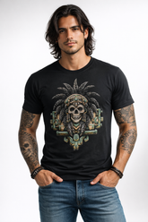 Playera MEXA calavera ceremonial diseño mexicano
