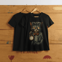 Playera We're All Mad Here - Gato estilo oscuro -Inspirado en Alicia
