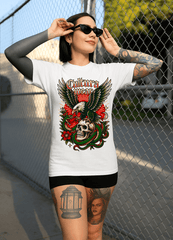 Playera Skull and Eagle – Tatuaje Neo Tradicional