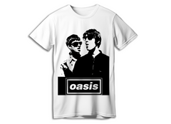 Playera Oasis: Liam y Noel En Blanco y Negro - Diseño Exclusivo de Alta Calidad - Britpop