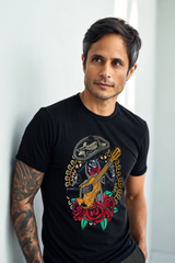 Playera Día de Muertos - Ritmo que Nunca Muere - Mariachi con Guitarra