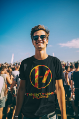 Playera Twenty One Pilots: Clancy en llamas, ¡la llama de la música!