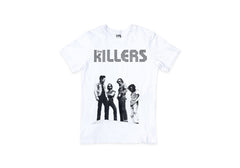 Camiseta The Killers - Banda en Blanco y Negro - Diseño Exclusivo - Color Blanco