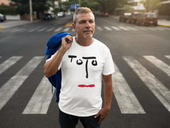 Playera Toto - Turn Back - Rock Clasico - Color Blanca