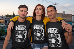 Playera Linking Park - Blanco y negro