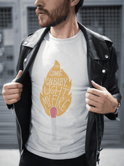 Playera Light My Fire – Diseño Retro con Fuego y Actitud Rebelde