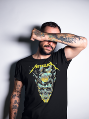 Camiseta Metallica - M72 World Tour - Craneo del Tiempo - Edición Limitada