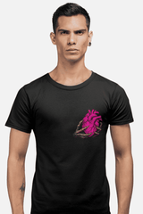 Playera Corazón Maldito – Estilo de Tatuaje Blackwork y Neotradicional