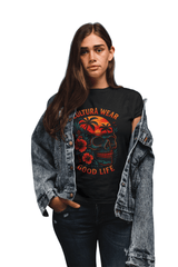 Playera Good Life – Calavera Tropical Estilo Tattoo