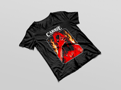 Camiseta de Carrie para Halloween  - Para Fans del Cine de Terror - Color Negro