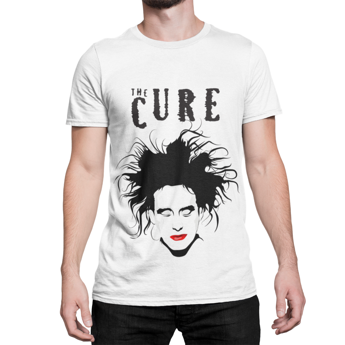 Playera the Cure - El Rostro de la Melancolía: Robert Smith en Blanco y Negro