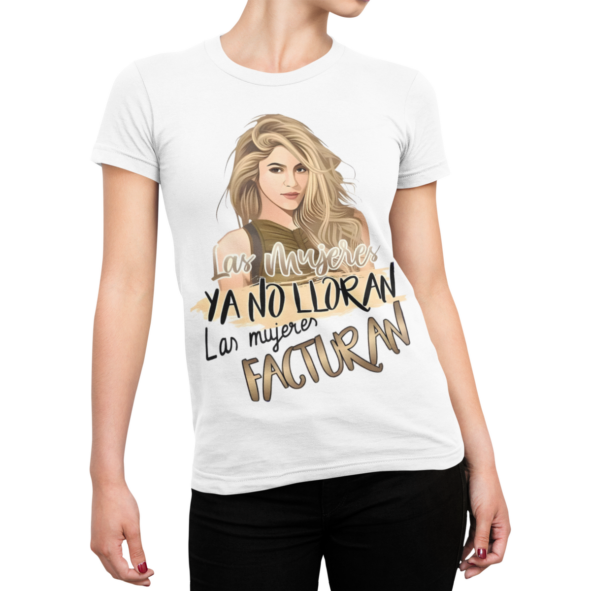 Camiseta Shakira - Las mujeres facturan - Edición especial Las Mujeres Ya No Lloran World Tour