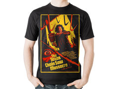 Playera para Halloween de Masacre en Texas - Cine de Terror – Color Negro