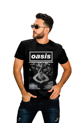 Playera Oasis - Diseño Exclusivo Britpop - Color Negro
