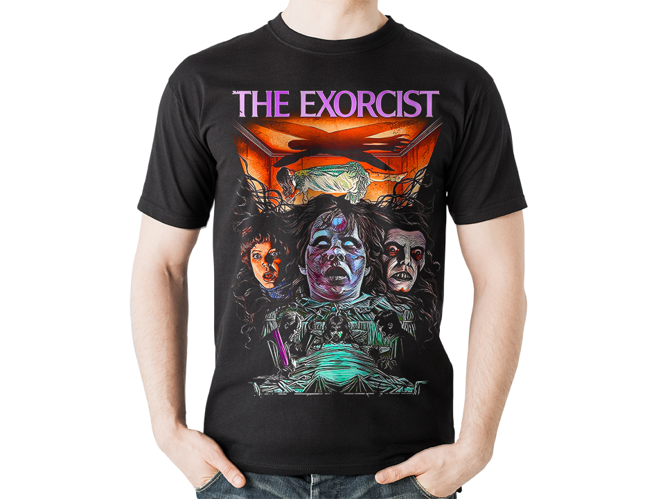 Playera  para Halloween del Exorcista  - Para Expertos en el Cine de Terror - Color Negro