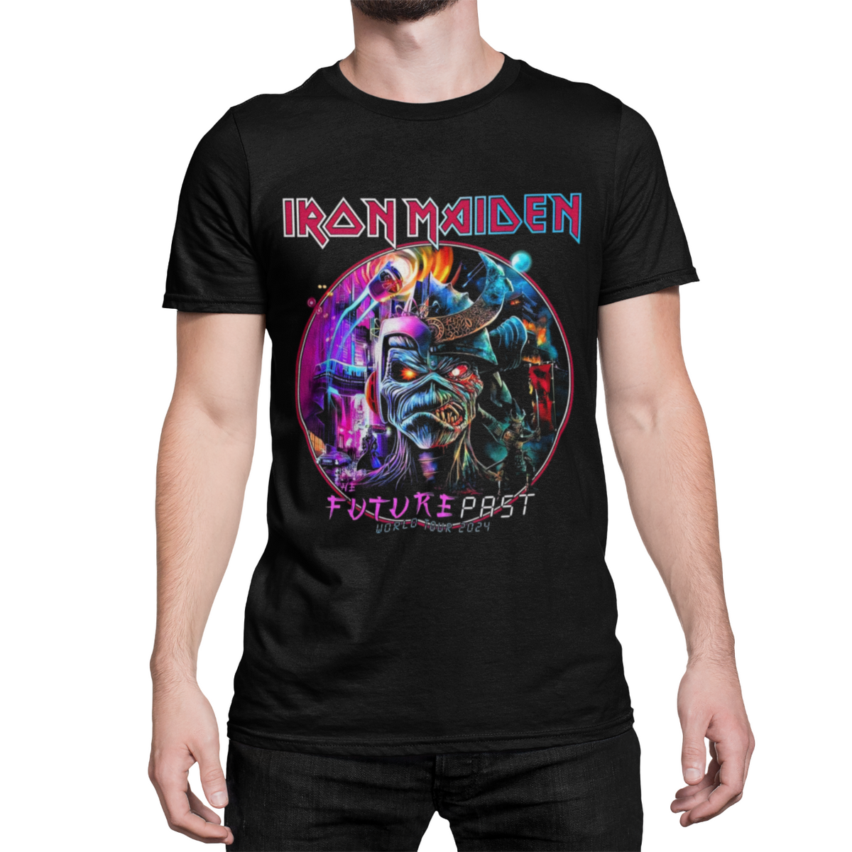 Playera Iron Maiden -  Eddie Future Past - Poder y Gloria